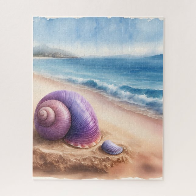 Wasserfarbe Seashell Puzzle (Vertikal)