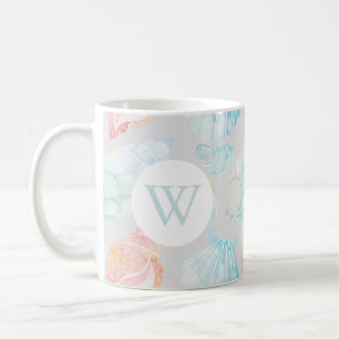 Wasserfarbe Seashell-Tasse Kaffeetasse