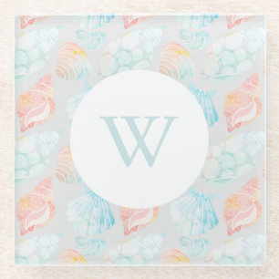 Wasserfarbe Seashell Untersetzer