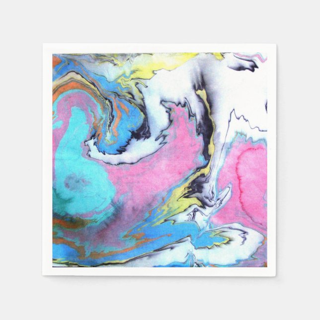 Wasserfarbe Serviette (Vorderseite)