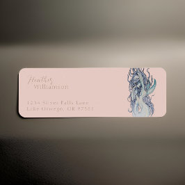 Wasserfarbe Sexy Meerjungfrau Rücksendeadresse