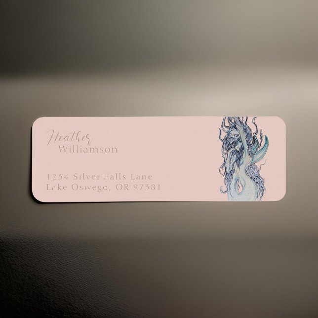 Wasserfarbe Sexy Meerjungfrau Rücksendeadresse (Von Creator hochgeladen)