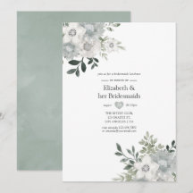 Wasserfarbe Silver Sage Bridesmaids Luncheon