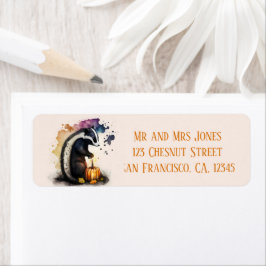 Wasserfarbe Skunk Halloween - Maßgeschneidert