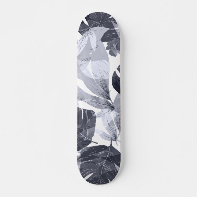 Wasserfarbe Sommerliche Blume Skateboard (Vorne)