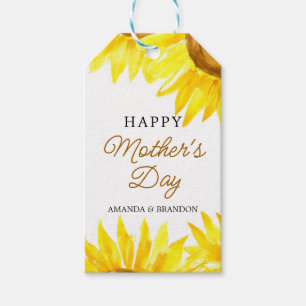 Wasserfarbe Sonnenblume Muttertag Kinder Namen Geschenkanhänger