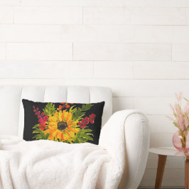 Wasserfarbe Sonnenblumen Niedlich Moderne Hübsch Lendenkissen