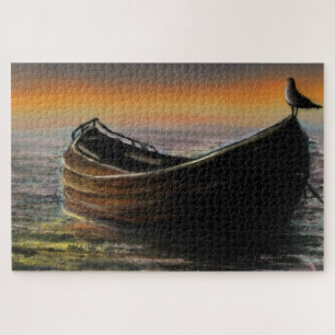 Wasserfarbe Sonnenseeboot Jigsaw Puzzle
