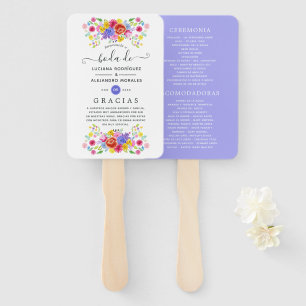 Wasserfarbe Spanische Fiesta Hochzeit Fächer