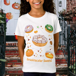 Wasserfarbe Spooktakuläre Süßigkeiten! Halloween C T-Shirt