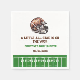 Wasserfarbe Sport Football Baby Dusche Serviette