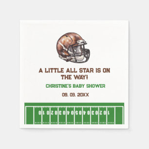 Wasserfarbe Sport Football Baby Dusche Serviette