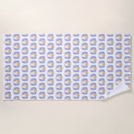 Wasserfarbe Strandtuch