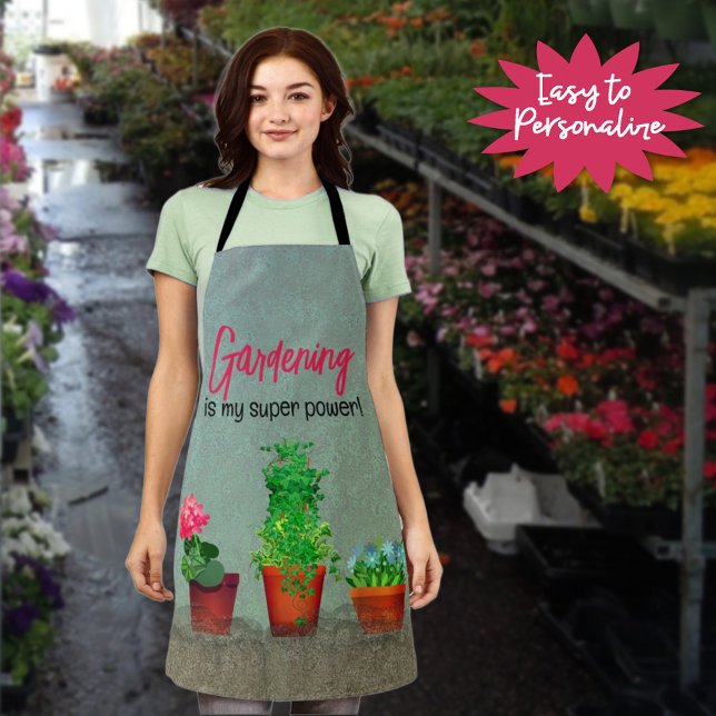 Wasserfarbe Südwestblühende Kaktus rustikal Schürze (Whether baking, barbecuing or gardening an all over apron design will help keep your clothes clean.)
