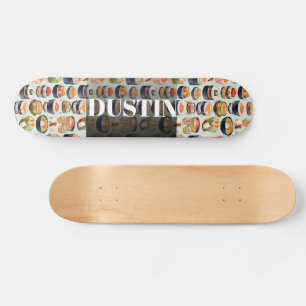 Wasserfarbe Sushi Personalisiert Skateboard