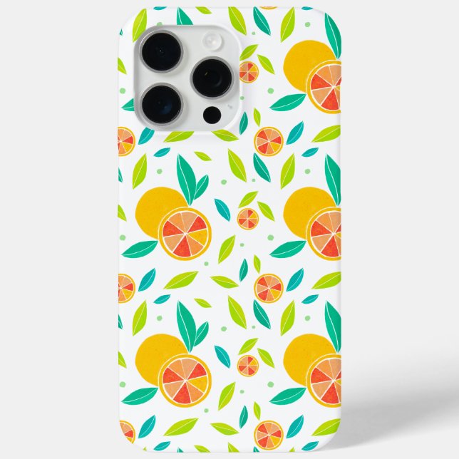 Wasserfarbe Süße Orangen Muster Case-Mate iPhone Hülle (Rückseite)