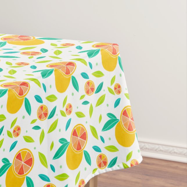 Wasserfarbe Süße Orangen Muster Tischdecke (Beispiel)
