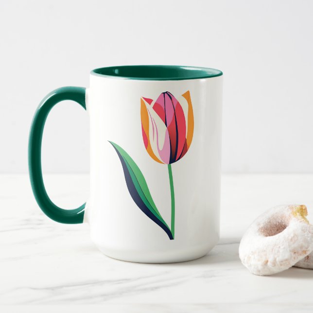 Wasserfarbe Tasse (Mit Donut)