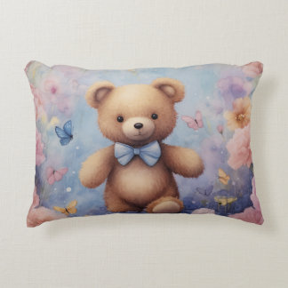 Wasserfarbe Teddy Bären Kissen Geschenk botanische
