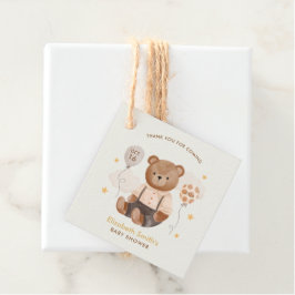 Wasserfarbe Teddy Bear Baby Dusche Geschenkanhänger