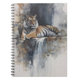 Wasserfarbe Tiger Alte Burg Wilhelm Tell Notizblock