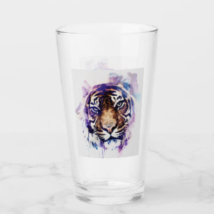 Wasserfarbe Tiger Glas