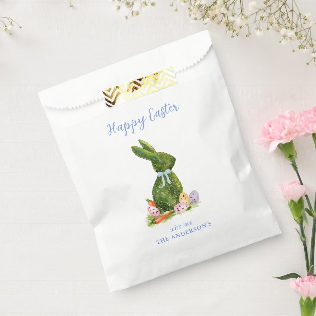 Wasserfarbe Topiary Bunny mit Ostereiern Geschenktütchen (Versiegelt)
