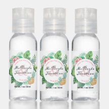 Wasserfarbe Tropische Ananas Orchidee Gastgeschenk