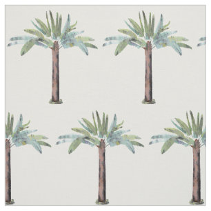 Wasserfarbe Tropischer Akzent Palme Stoff