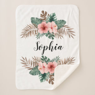 Wasserfarbe Tropischer Blumenzauber  Sherpadecke