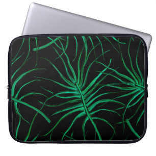 Wasserfarbe Tropisches Nahtloses Muster. Moderner Laptopschutzhülle