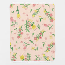 Wasserfarbe Tulip Baby Blanket