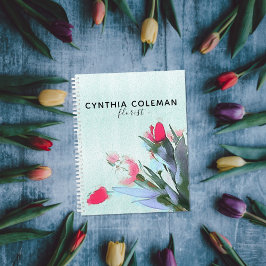 Wasserfarbe Tulips Bouquet Illustration Florist Planer