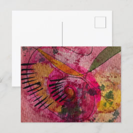 Wasserfarbe und Tinte Abstrakt schöne Malerei Art Postkarte