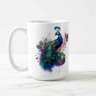 Wasserfarbe und Tinte Peak Kaffeetasse