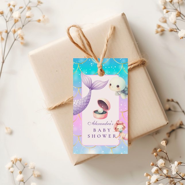 Wasserfarbe unter dem Meer Kleine Perlendusche Geschenkanhänger (Von Creator hochgeladen)