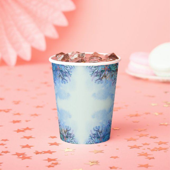 Wasserfarbe unter der Sea Wonder Babydusche Pappbecher (Insitu)