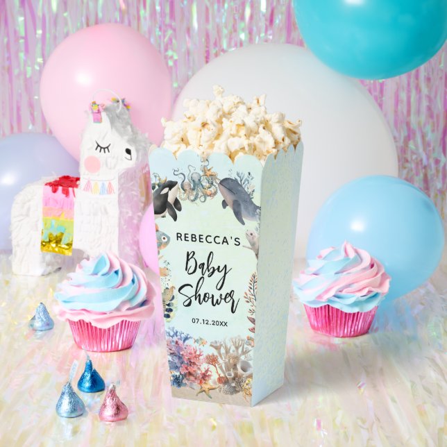 Wasserfarbe unter der wasserneutralen Babydusche Geschenkschachtel (Party)