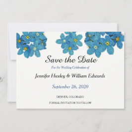 Wasserfarbe Vergessen Sie mir nicht Blume Save the Save The Date
