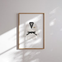Wasserfarbe Vintag Taekwondo Doboster