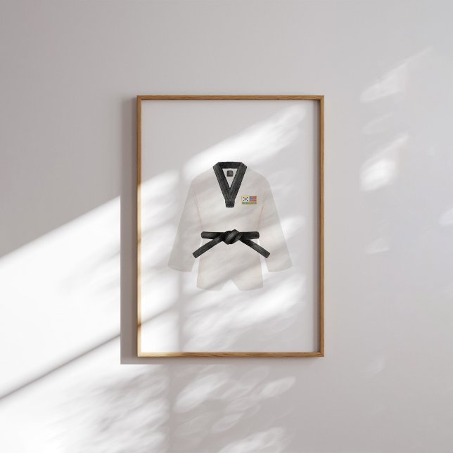 Wasserfarbe Vintag Taekwondo Doboster Poster (Von Creator hochgeladen)