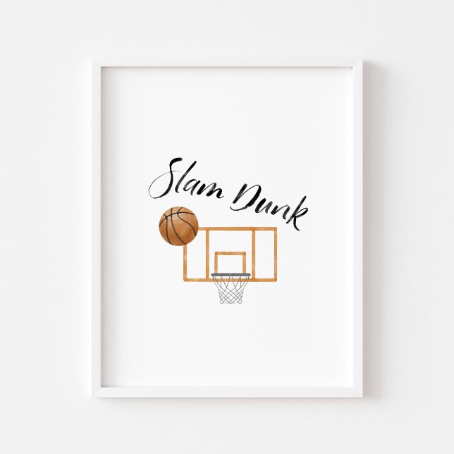 Wasserfarbe Vintage Basketballplatte Punkposter Poster (Von Creator hochgeladen)