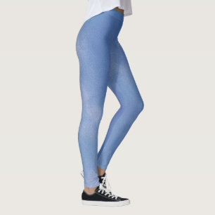 Wasserfarbe Vista blaues Muster Leggings