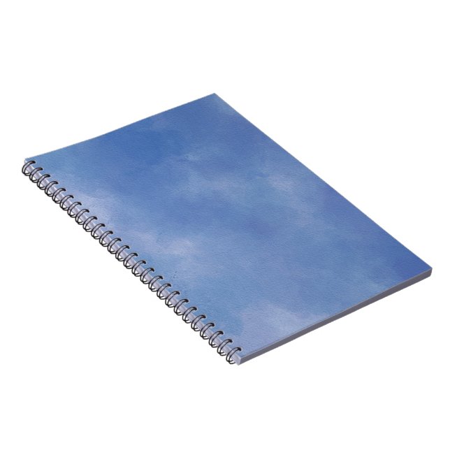Wasserfarbe Vista blaues Muster Notizblock (Rechte Seite)