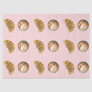 Wasserfarbe von Latte und Schokolade Seidenpapier