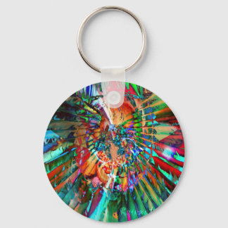 Wasserfarbe von Regenbögen Schlüsselanhänger