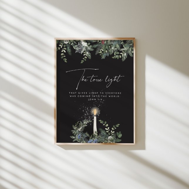 Wasserfarbe Wahre leichte Bibel Vers Plakat (Von Creator hochgeladen)