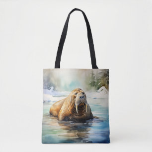Wasserfarbe Walrus Arctic