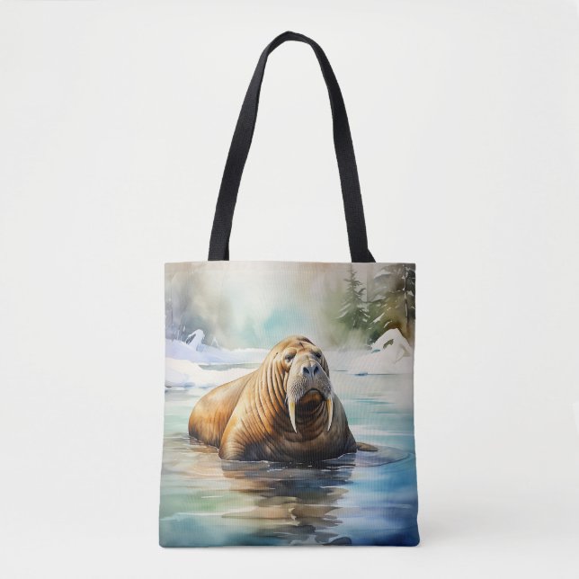 Wasserfarbe Walrus Arctic (Vorderseite)