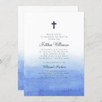 Wasserfarbe Wash Ombre Taufe